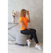 Női póló SHOPPING MY CARDIO narancssárga neon MI65297