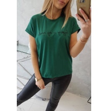 Női póló SHOPPING MY CARDIO sötétzöld MI65297