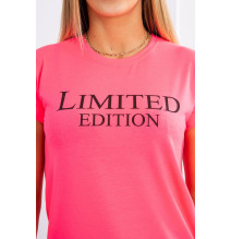 Női póló LIMITED EDITION neon rózsaszín+fekete MI65296