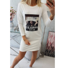 Női ruha nyomtatott formában Handle With krém