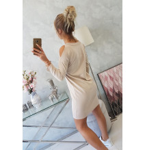 Női ruha Love bézs