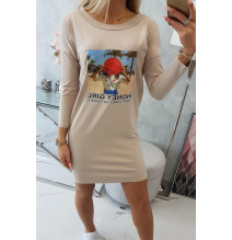 Női ruha Honey Girl bézs