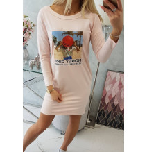 Női ruha Honey Girl por rózsaszín