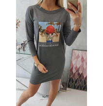 Női ruha Honey Girl grafit