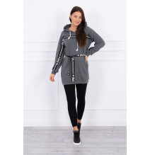 Az MI0140 grafit övvel díszített ruha