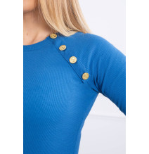 Női ruha díszített gombokkal MI5918 farmer