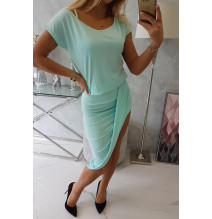 Női aszimmetrikus ruha MI61524 menta