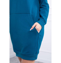 Ruha kapucnival MI67292 tenger színe