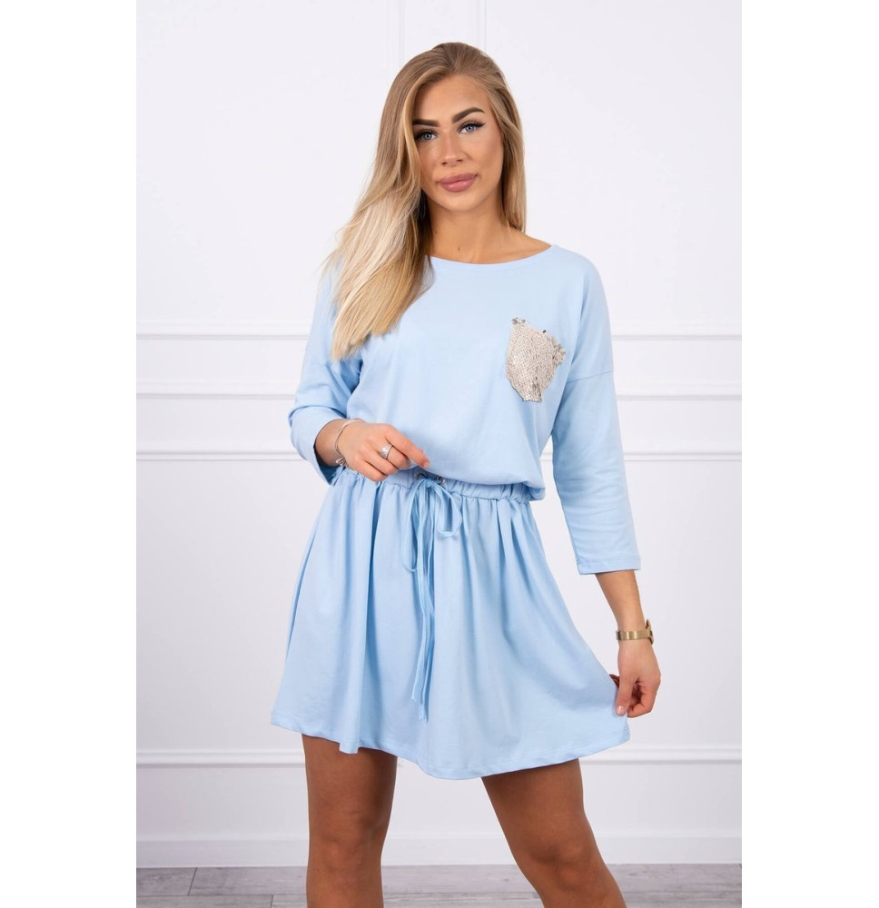 Ruha flitter zseb MI9004 égszínkék
