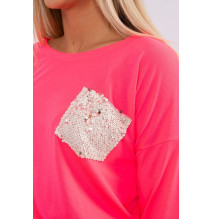 Ruha flitter zseb MI9004 neon rózsaszín