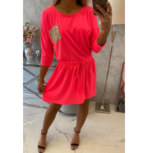 Ruha flitter zseb MI9004 neon rózsaszín