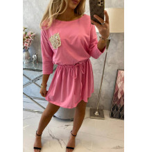 Ruha flitter zseb MI9004 világos rózsaszín