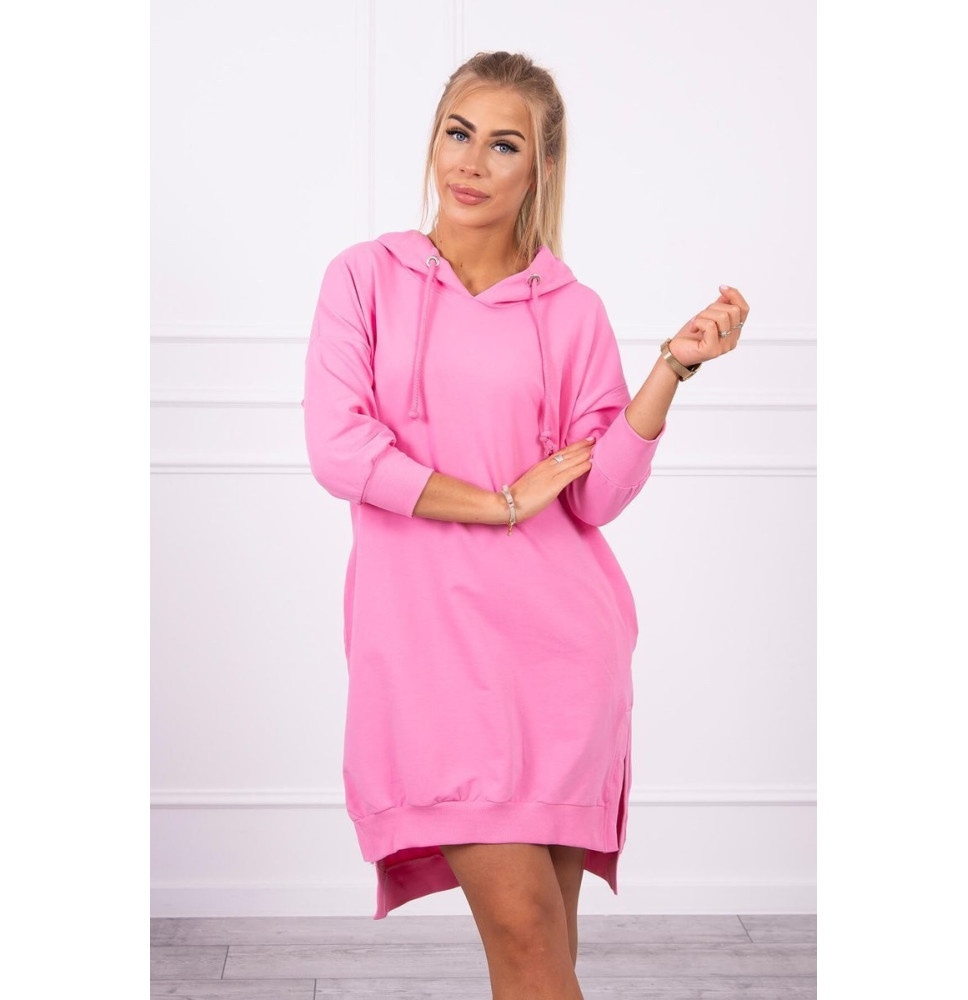 Ruha meghosszabbított hátsó és egy kapucnival MI9078 világos rózsaszín