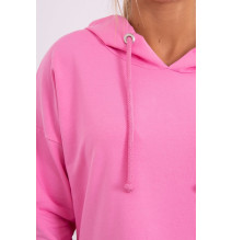 Ruha meghosszabbított hátsó és egy kapucnival MI9078 világos rózsaszín