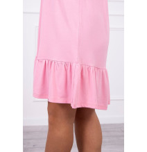 Női ruha vékony hevederekkel MI9080 világos rózsaszín