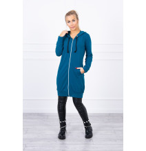 Női kapucnis zsebek MI8924 tenger színe