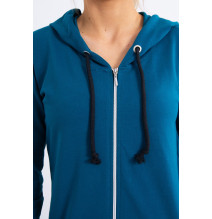 Női kapucnis zsebek MI8924 tenger színe