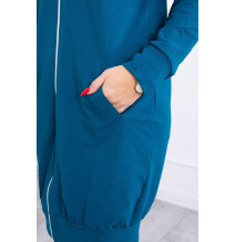 Női kapucnis zsebek MI8924 tenger színe