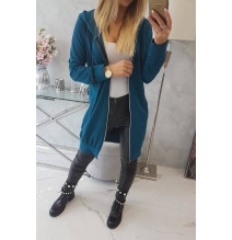 Női kapucnis zsebek MI8924 tenger színe