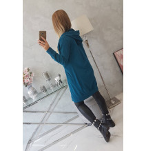 Női kapucnis zsebek MI8924 tenger színe