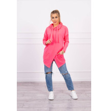 Nő tunika oversize MI0017 neon rózsaszín