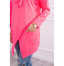 Nő tunika oversize MI0017 neon rózsaszín