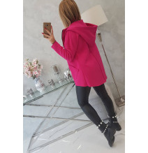 Hőszigetelt pulóver, hosszabb háttal MI68652 fukszia