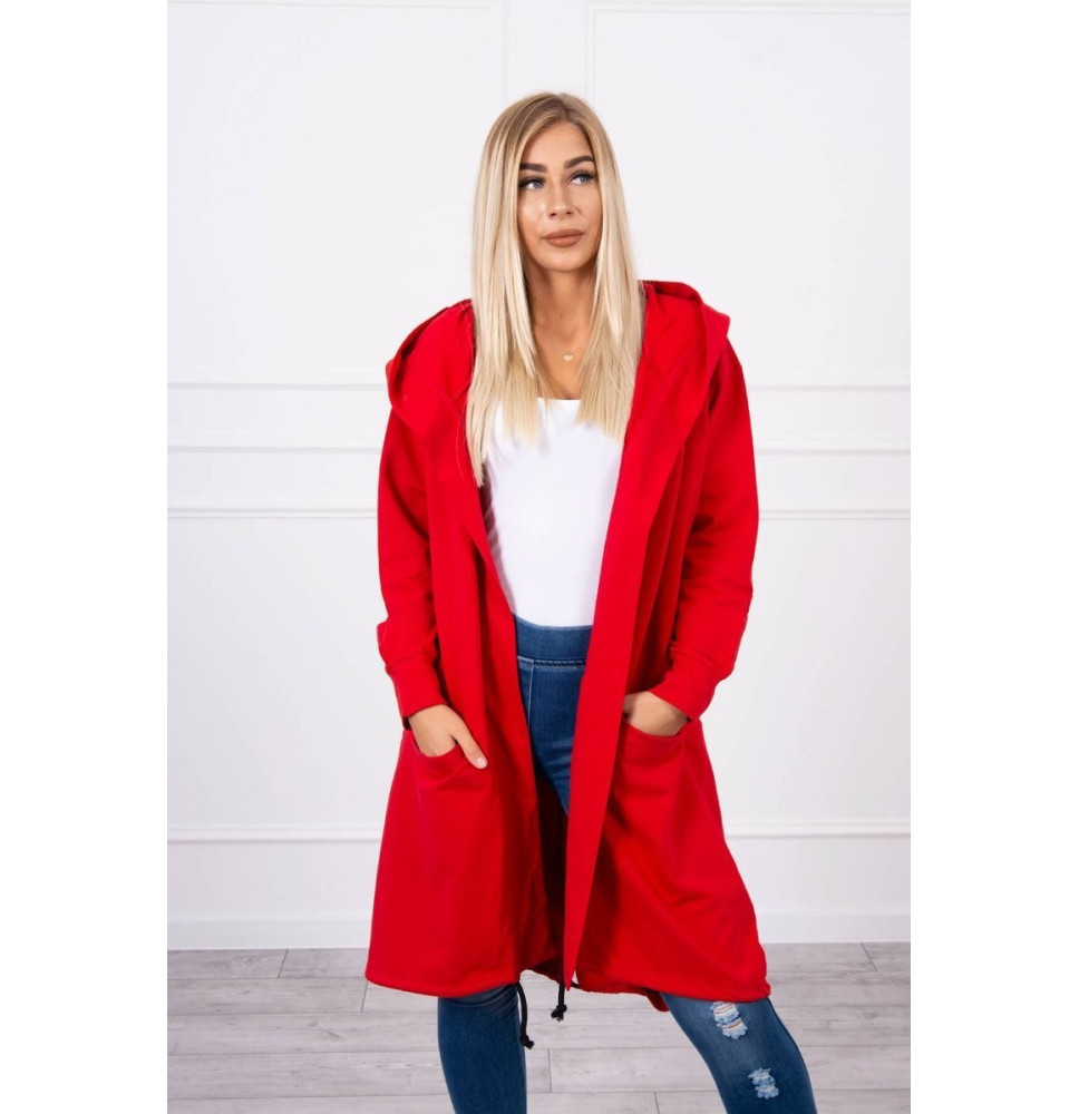 Kardigánt oversize MI0044 piros
