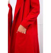 Kardigánt oversize MI0044 piros