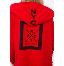 Kardigánt oversize MI0044 piros