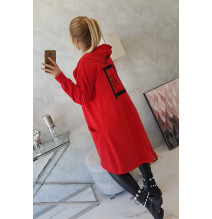 Kardigánt oversize MI0044 piros