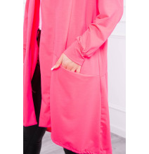Kardigánt oversize MI0044 neon rózsaszín