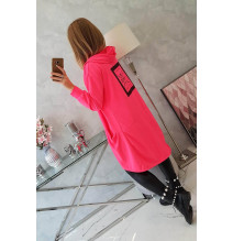 Kardigánt oversize MI0044 neon rózsaszín