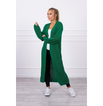 Női kardigán hosszú kardigán MI2019-2 zöld