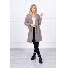 Női pulóver denevér típusú ujjakkal MI2019-13 cappuccino