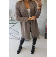 Női pulóver denevér típusú ujjakkal MI2019-13 cappuccino