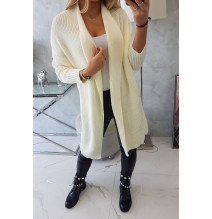 Női pulóver denevér típusú ujjakkal MI2019-13 krém