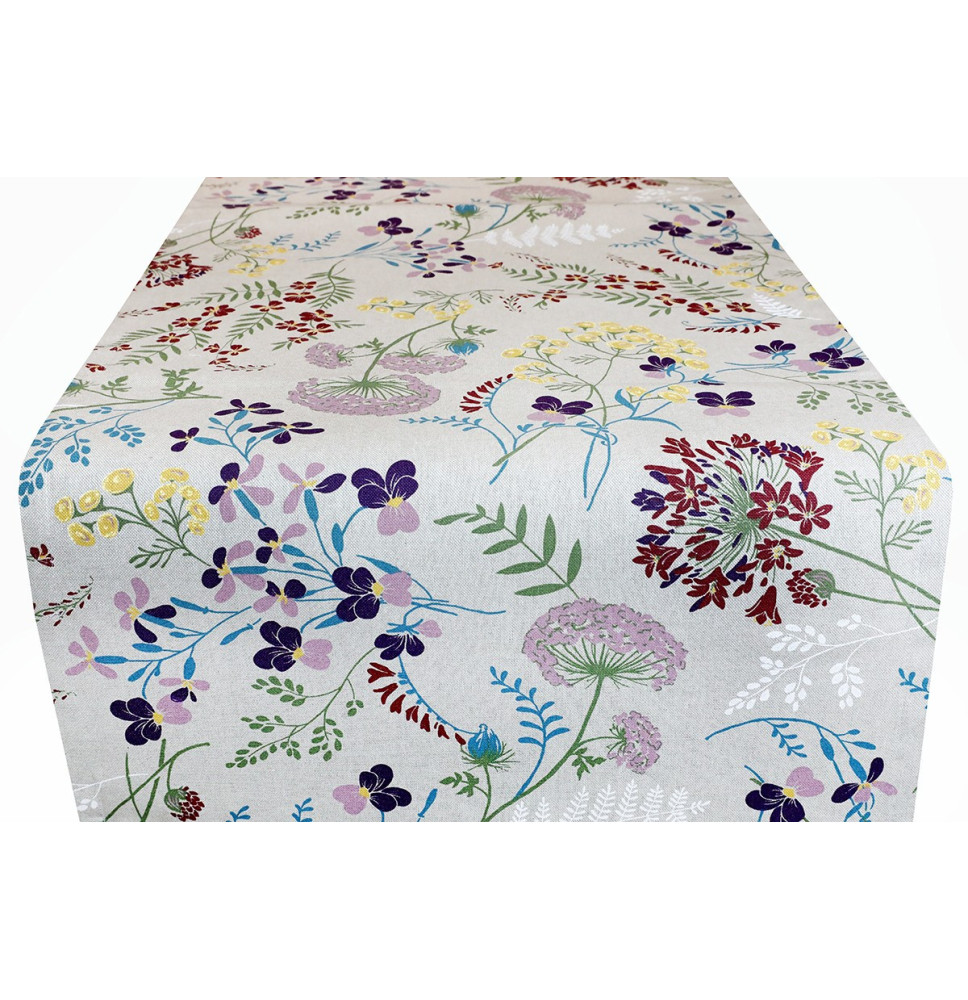 Asztalterítő Réti virágok 50x150 cm Made in Italy