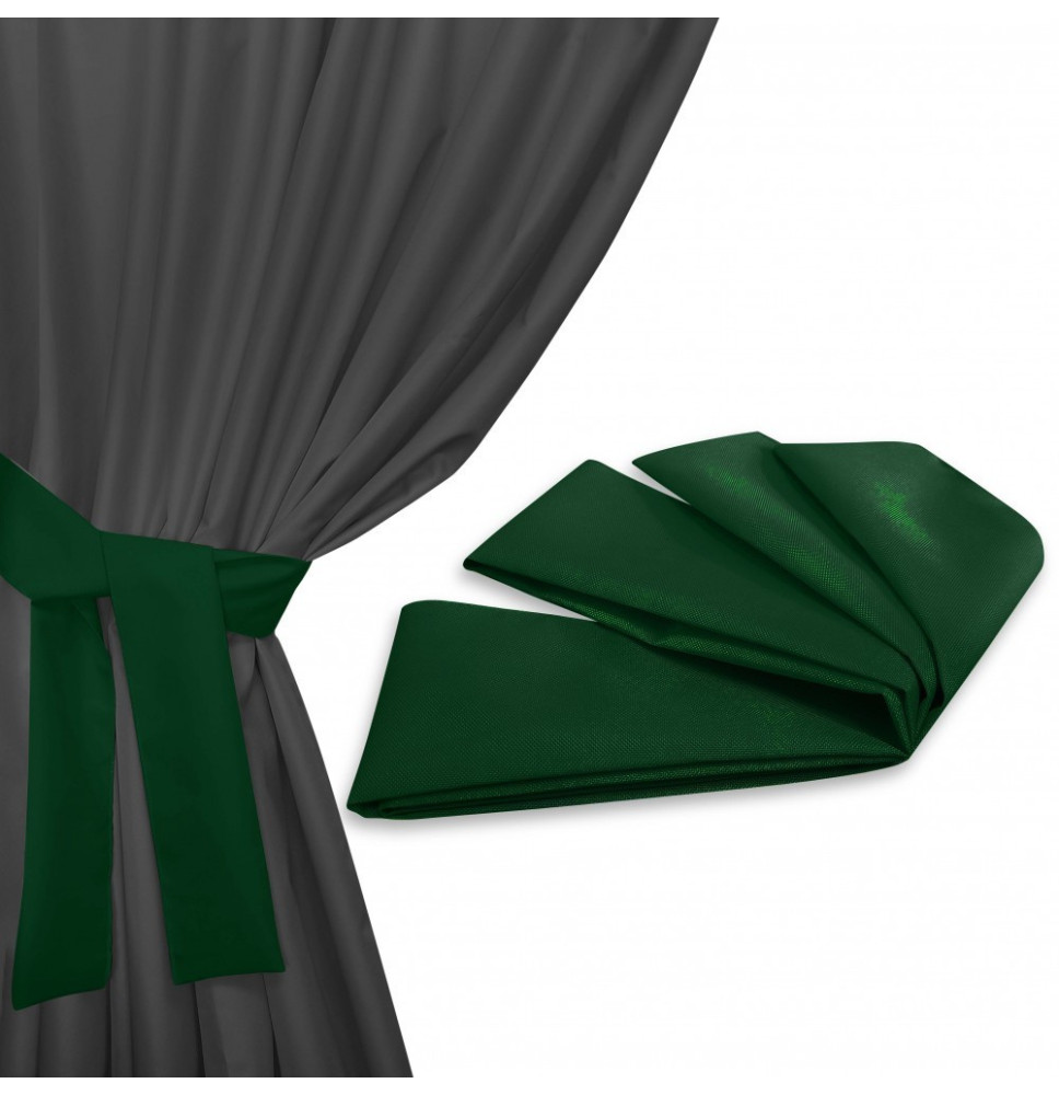 Szalag a kerti függöny rögzítéséhez 160x8 cm sötétzöld