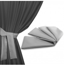 Szalag a kerti függöny rögzítéséhez 160x8 cm világos szürke