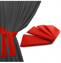 Szalag a kerti függöny rögzítéséhez 160x8 cm piros