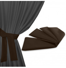 Szalag a kerti függöny rögzítéséhez 160x8 cm sötétbarna