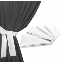 Szalag a kerti függöny rögzítéséhez 160x8 cm fehér