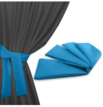 Szalag a kerti függöny rögzítéséhez 160x8 cm azúrkék