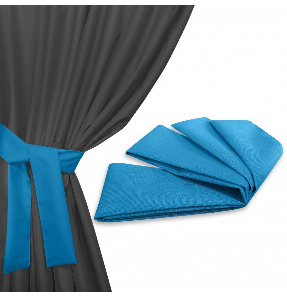 Szalag a kerti függöny rögzítéséhez 160x8 cm azúrkék