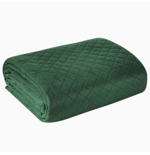 Bársony ágytakaró Luiz3 sötétzöld new