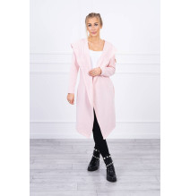 Kardigánt oversize MI9077 világos púder rózsaszín