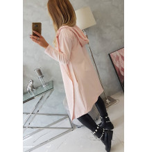 Kardigánt oversize MI9077 világos púder rózsaszín