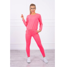 Női sportruha MI9090 neon rózsaszín