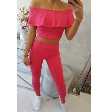 Női szett MI8885 egy fodorral málna